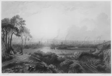Manchester, from Kersal Moor, from the picture in the Royal Collection